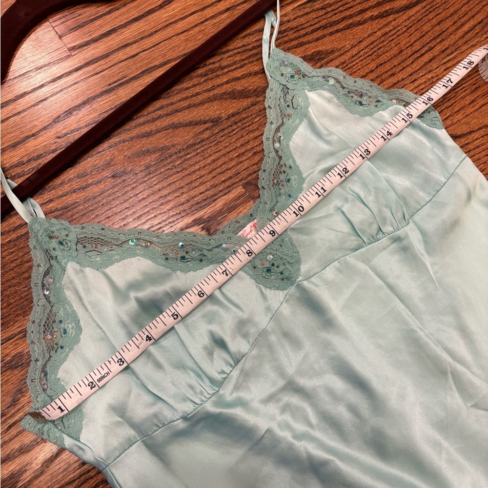 NWOT Silk Tank with Lace & Beading Trim Going Out Top - Picture 5 of 10